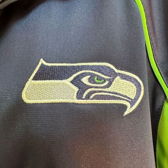 NFL  Seattle Seahawks Zip Up Jacket Blue and Green| Women Size Large - Picture 15 of 16